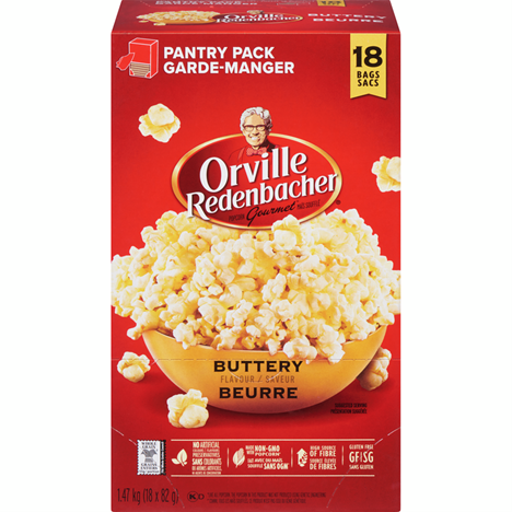 Orville Redenbacher Microwave Popcorn Box/18