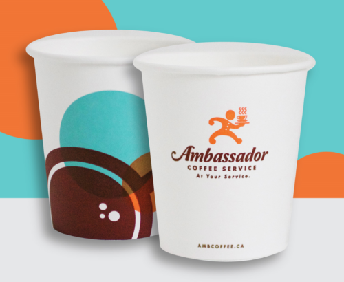 Ambassador Logo Paper Hot Cup Sleeve/50 x 10 oz