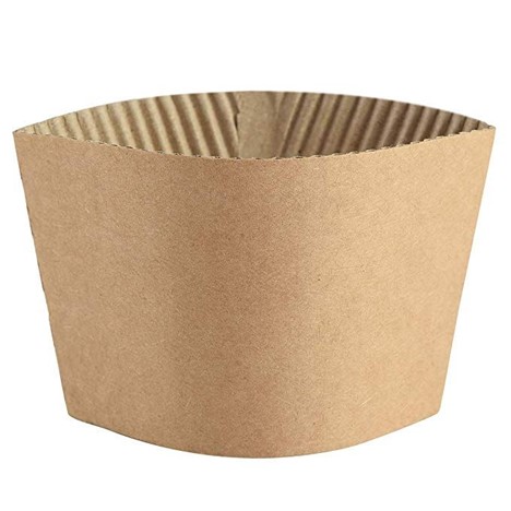 International Paper Pre-Assembled Cup Sleeve Plain Kraft Case/1200