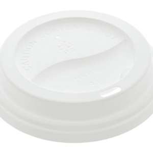 Hy Pax Dome Lid for Hot Cups 50260 White Sleeve/50 x 10-20 oz