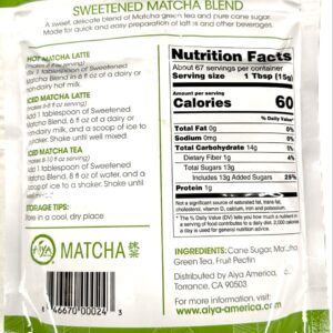 Aiya Sweetened Matcha Blend Bag/1 kg