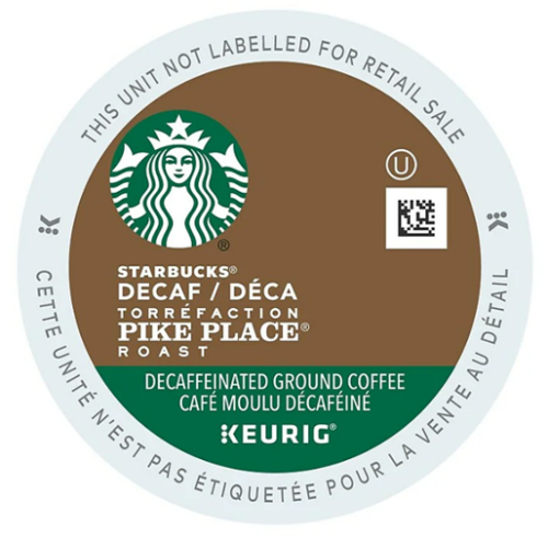 Starbucks Decaf Pike Place K-Cup Box/24