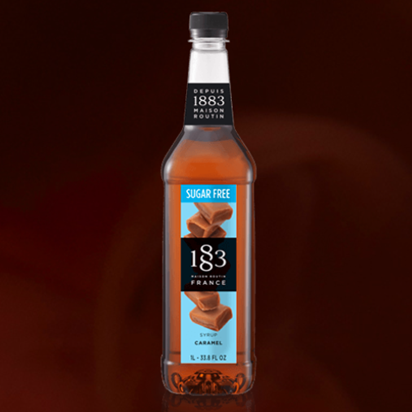 1883 Sugar Free Caramel Syrup PET Bottle/1 L