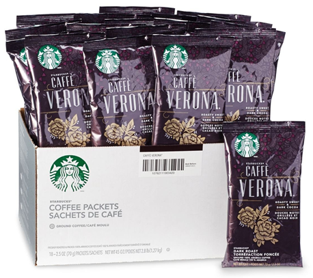 Starbucks Caffe Verona Packs Box/18 x 71 g