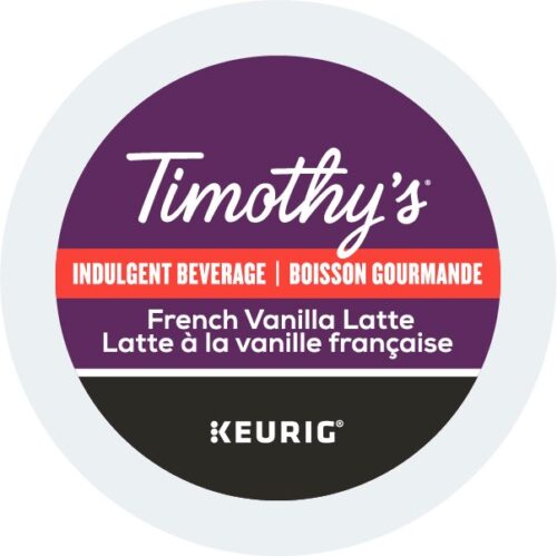 Timothy’s French Vanilla Latte K-Cup Box/24