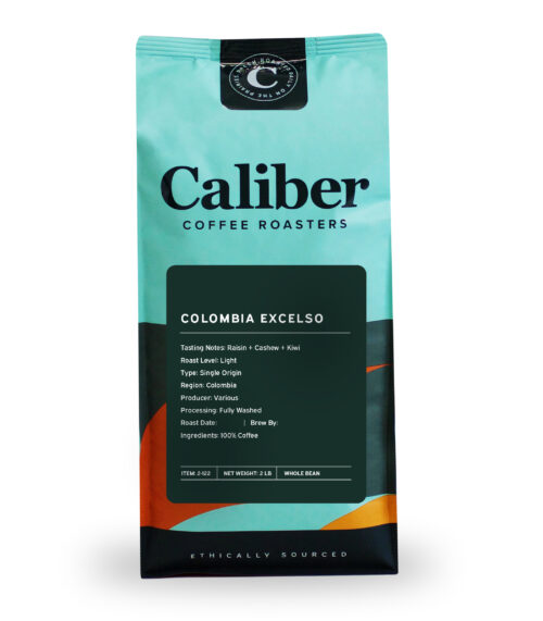 Caliber Colombia Excelso Beans Light Bag/2 lb