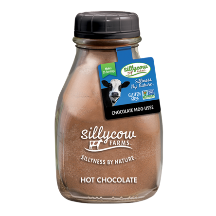 Sillycow Hot Chocolate Chocolate Moo-usse Glass Bottle/479 g