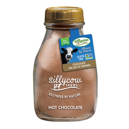 Sillycow Hot Chocolate Chocolate Sea Salt & Caramel Glass Bottle/479 g