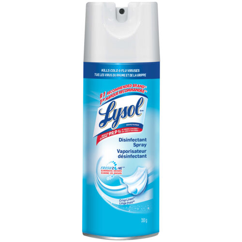 Lysol Crisp Linen Disinfectant Spray Can/350 g