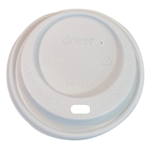 Genpak Dome Lid for Hot Cups White Case/1000 x 8 oz