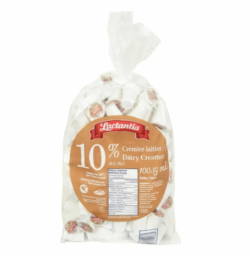 10% Cream Singles Bag/160 x 9 ml