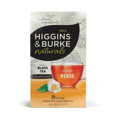 Higgins & Burke Decaf Orange Pekoe Teabags Box/20