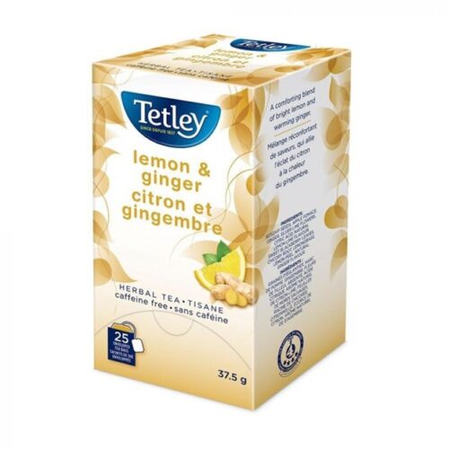 Tetley Lemon & Ginger Teabags Box/25