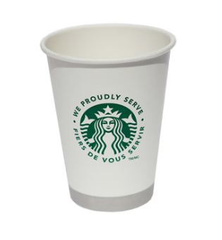 Pactiv Paper Hot Cup Starbucks Logo Case/1000 x 8 oz